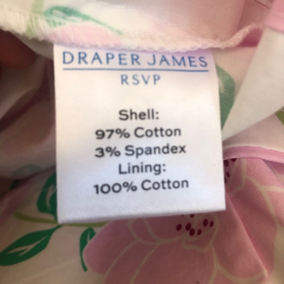 NWT Draper James Pink Floral Button Front Shirt Dress Size Large Cotton Blend - Picture 3 of 5